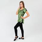 Костюм (комплект) женский (футболка, леггинсы), цвет салатовый, размер 42 - Фото 2