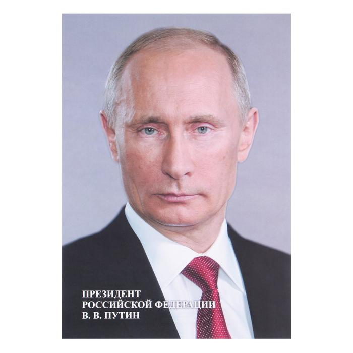 Плакат "Портрет Президента РФ" А4 - фото 1913876124