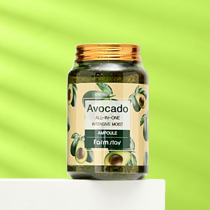 Ампульная сыворотка "Farmstay", многофункциональная, с экстрактом авокадо, 250 мл 23473