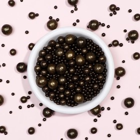 Посыпка кондитерская с мягким центром «Жемчуг», бронзовая, 50 г (комплект 2 шт)