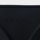 Форма для выпечки Доляна «Бискотто», силикон, 42,5×23,5×3 см, 2 ячейки (d=20 см), цвет чёрный - фото 4329743