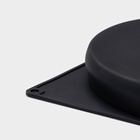 Форма для выпечки Доляна «Бискотто», силикон, 42.5×23.5×3 см, 2 ячейки (d=20 см), чёрная - Фото 3