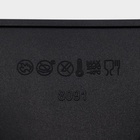 Форма для выпечки Доляна «Бискотто», силикон, 42.5×23.5×3 см, 2 ячейки (d=20 см), чёрная - Фото 8