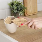 Дуршлаг кухонный-слив, 27×6 см, цвет МИКС - фото 24507295