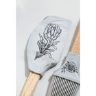 Набор лопатка и кисть из силикона 31 см х 12,5 см х 2 см «Белая ночь» - фото 21321534