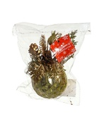 Ёлочный шар «Валенсия», новогодний, d=8 см, грани шишка ягоды, золото 6938952 Ёлочный шар «Валенсия», новогодний, d=8 см, грани шишка ягоды, золото 6938952