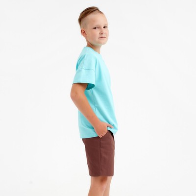 Футболка детская MINAKU: Basic line kids, голубая, рост 104 см
