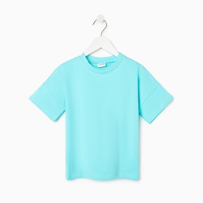 Футболка детская MINAKU: Basic line kids, голубая, рост 104 см