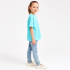 Футболка детская MINAKU:Basic line kids цвет голубой, рост 134 - Фото 3