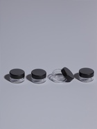 Баночки для хранения, 5 мл, набор 4 шт., чёрные, прозрачные - Фото 3