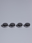 Баночки для хранения, 5 мл, набор 4 шт., чёрные, прозрачные - Фото 4