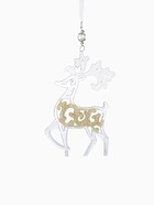 Ёлочная игрушка «Зимнее волшебство. Олень - узорный блеск», 10.7×17.7 см, прозрачно-золотой - Фото 6