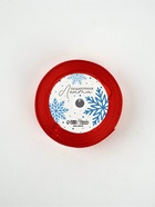 Лента атласная с тиснением «Олени в упряжке», 25 мм, 23±1 м, красная - Фото 3