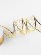 Лента капроновая с металлической нитью «Вензеля», 38 мм, 2.7±0.5 м, цвет золотой - Фото 3