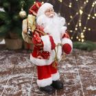 Дед Мороз "В красной шубе с подвязкой, с подарками" 16х30 см - Фото 4