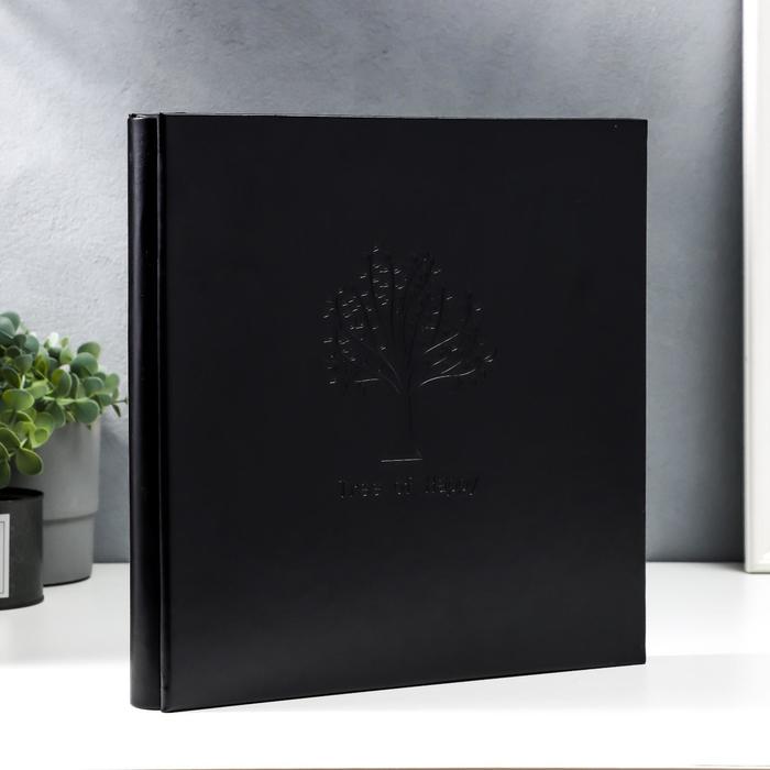 Фотоальбом на 600 фото 10×15 «Деревце», кожзам, чёрный - Фото 1