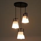 Светильник ЭкономСвет «Нэнси», подвесной, 3×25 Вт, Е27, чёрный, 33×33×20(75)см - Фото 3