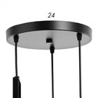 Светильник ЭкономСвет «Нэнси», подвесной, 3×25 Вт, Е27, чёрный, 33×33×20(75)см - Фото 5