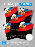 Набор предметных тетрадей Calligrata «Герб», 12 предметов, 48 листов, со справочным материалом, обложка из мелованного картона - Фото 4