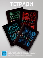 Набор предметных тетрадей Calligrata «Супернеон», 10 предметов, 48 листов, со справочным материалом, обложка из мелованного картона - Фото 2