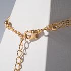 Браслет на ногу «Цепь» любовь, цвет золото - Фото 3