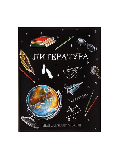 Набор предметных тетрадей Calligrata «Доска», 12 предметов, 48 листов, со справочным материалом, обложка из мелованного картона