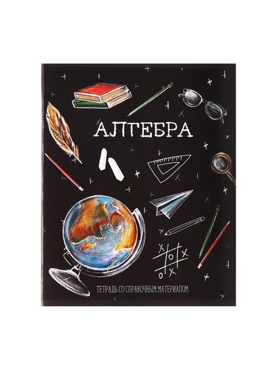 Набор предметных тетрадей Calligrata «Доска», 12 предметов, 48 листов, со справочным материалом, обложка из мелованного картона