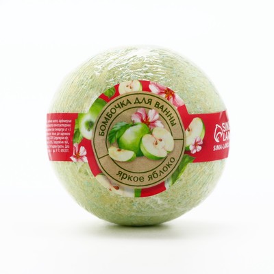 Бомбочка для ванны, 120 г, аромат яблока, Кладовая красоты