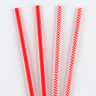 Трубочки для коктейля «Ассорти», набор 12 шт., цвет красный - Фото 3