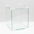 Аквариум "Куб", покровное стекло, 19 литров, 25 x 25 x 30 см, белые уголки - фото 320409503