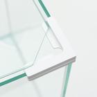 Аквариум "Куб", покровное стекло, 19 литров, 25 x 25 x 30 см, белые уголки - Фото 4