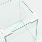 Аквариум "Куб", покровное стекло, 19 литров, 25 x 25 x 30 см, белые уголки - Фото 5