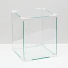 Аквариум "Куб", покровное стекло, 31 литр, 30 x 30 x 35 см, белые уголки - фото 298612755