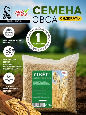 Семена Овес, Мой Выбор, 1 кг 7153869