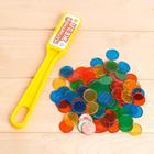 Уценка Магнитная игра «Магнитный жезл», 100 магнитных фишек, по методике Монтессори, МИКС 7296215