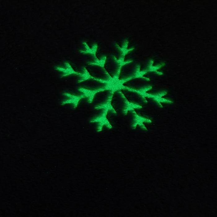 Плед светящийся в темноте Этель «Снежинки» 150*200 см,100% п/э, корал-флис, 220 гр/м2 - фото 1897003617