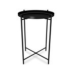 Столик журнальный, 376х376х515, Черный муар - Фото 1