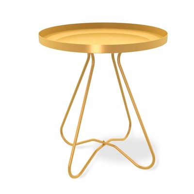Столик журнальный, 400×400×450 мм, цвет золото