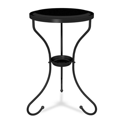 Столик журнальный, 470×470×600 мм, цвет чёрный муар