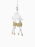 Ёлочная игрушка «Зимнее волшебство. Олень с узорными рогами», 9×16 см, прозрачно-золотой, МИКС - Фото 12