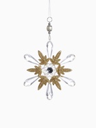 Ёлочная игрушка «Зимнее волшебство. Снежинки лучистые», 14×14 см, прозрачно-золотой, МИКС - Фото 9