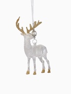 Ёлочная игрушка «Зимнее волшебство. Лось», 12×14.5 см, прозрачно-золотой - Фото 7