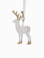 Ёлочная игрушка «Зимнее волшебство. Лось», 12×14.5 см, прозрачно-золотой - Фото 8