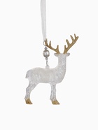 Ёлочная игрушка «Зимнее волшебство. Лось», 12×14.5 см, прозрачно-золотой - Фото 9