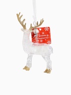 Ёлочная игрушка «Зимнее волшебство. Лось», 12×14.5 см, прозрачно-золотой - Фото 10