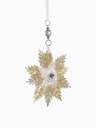 Ёлочная игрушка «Зимнее волшебство. Снежинка - звёздная сияние», 13×13.5 см, золото - Фото 7