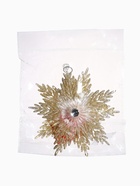 Ёлочная игрушка «Зимнее волшебство. Снежинка - звёздная сияние», 13×13.5 см, золото - Фото 8