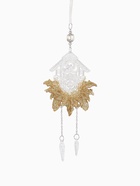 Ёлочная игрушка «Зимнее волшебство. Новогодние часы», 10×18 см, прозрачно-золотой - фото 7631703