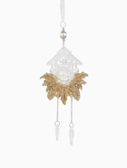 Ёлочная игрушка «Зимнее волшебство. Новогодние часы», 10×18 см, прозрачно-золотой - фото 7631705