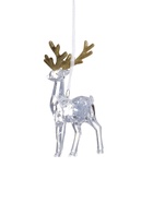 Ёлочная игрушка «Зимнее волшебство. Олень грация», 8×14 см, прозрачно-золотой - Фото 9